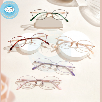 Gọng kính kim loại mã 6191